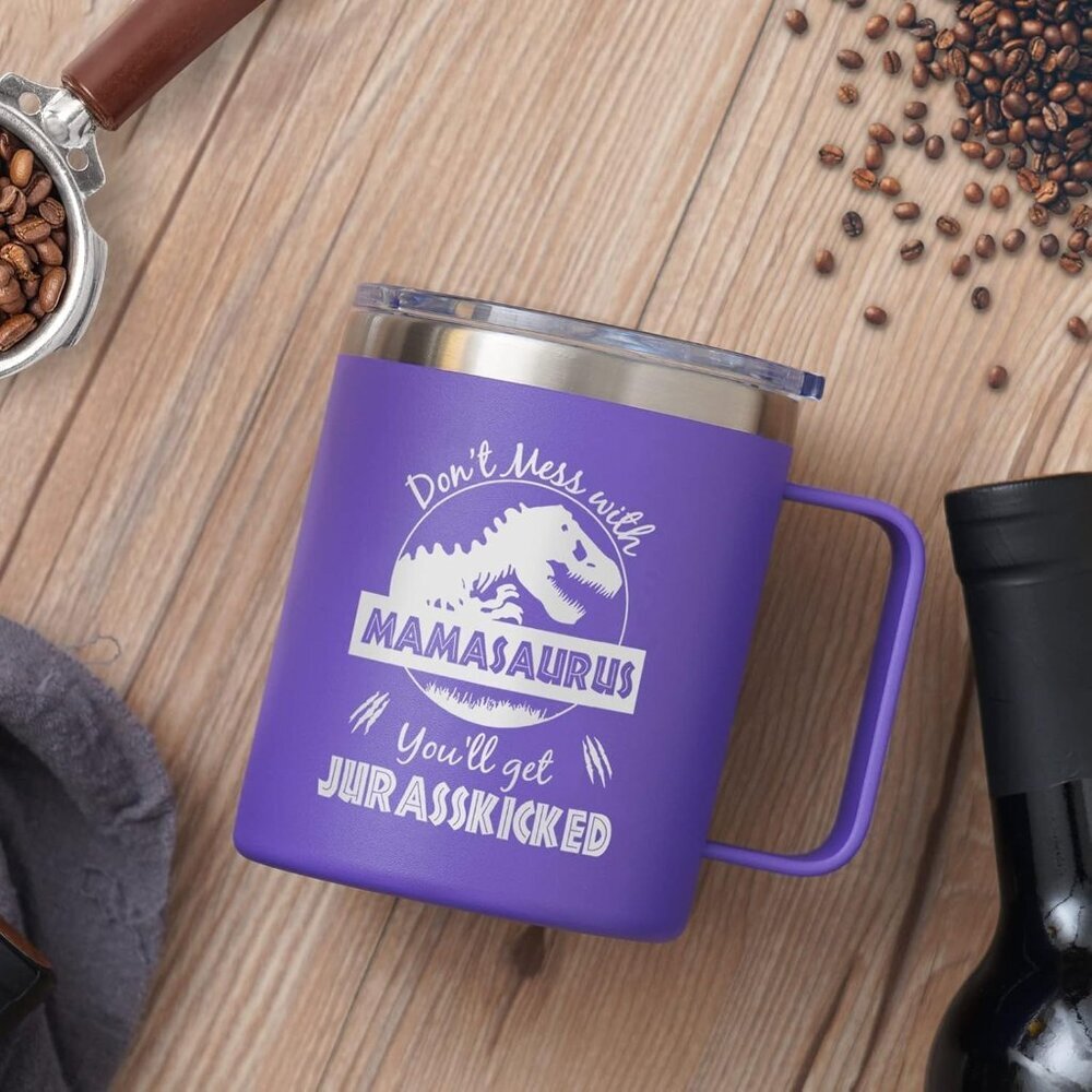 Mamasaurus Coffee Mug, Birthday Gifts for Women - Picture 2 of 9